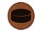 Ice Hockey Puck Sport Round Iron-On Engraved Faux Leather Patch Applique - 2.5"
